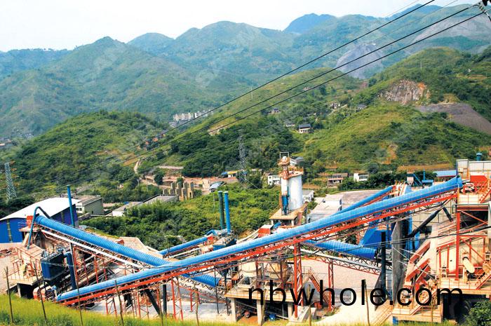 南桐(tong)水(shui)泥時産(chan)500噸(dun)石灰石製(zhi)砂(sha)生産線