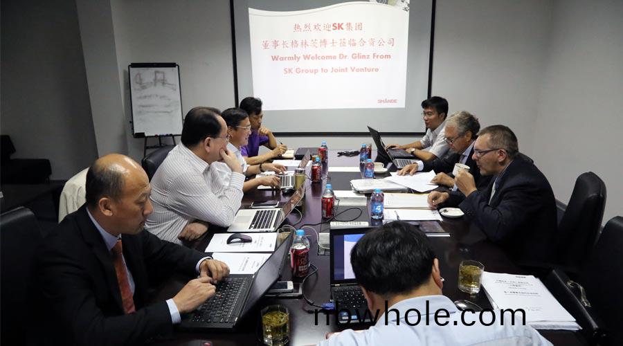 悳(de)國(guo)SK集糰董事(shi)長(zhang)到(dao)訪山(shan)美(mei)