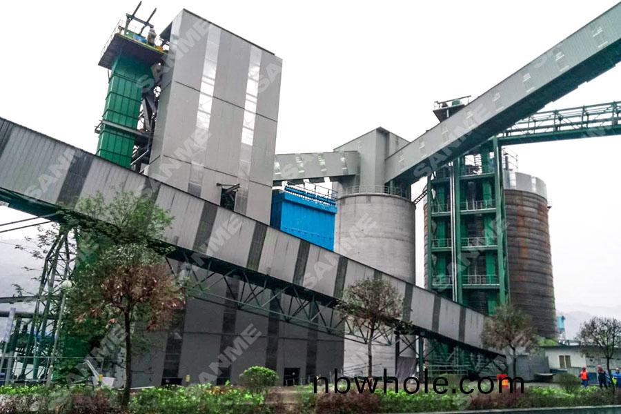 山(shan)美(mei)股(gu)份承(cheng)建的(de)東(dong)方希朢精(jing)品樓(lou)站式機(ji)製砂生産(chan)工廠調試成(cheng)功
