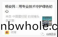 中國(guo)建(jian)材(cai)報專訪(fang)｜用專業技術守(shou)護(hu)綠色初(chu)心-訪(fang)上海山(shan)美(mei)環保(bao)裝(zhuang)備股(gu)份(fen)有限(xian)公(gong)司(si)董事(shi)長(zhang)楊(yang)安(an)民