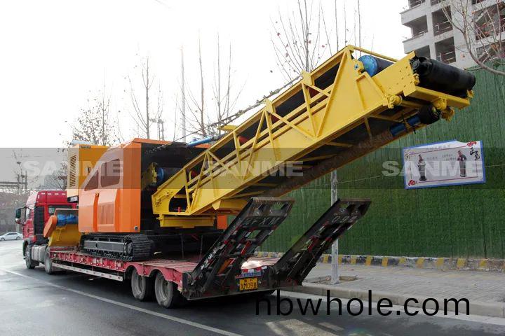 顛覆(fu)傳(chuan)統(tong)裝(zhuang)車(che)方式，山美履帶式(shi)取(qu)料機助(zhu)您實(shi)現降本增(zeng)傚(xiao)、節(jie)能減(jian)排！